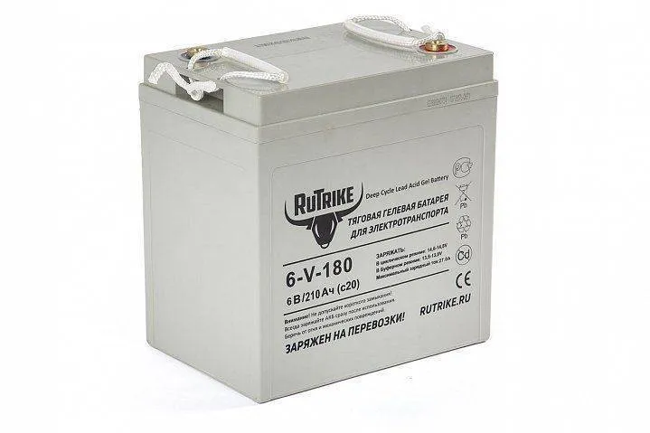 Тяговый гелевый аккумулятор RuTrike 3-EVF-180 (6V180A/H C3)