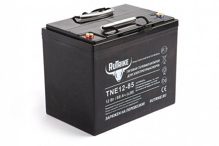 Тяговый гелевый аккумулятор RuTrike TNE 12-85 (12V70A/H C3)