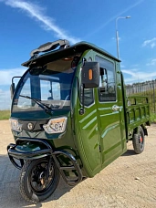 Электротрицикл грузовой Green Camel Тендер D1500 (60V 1000W) кабина, понижающая, фото №2