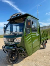 Электротрицикл грузовой Green Camel Тендер D1500 (60V 1000W) кабина, понижающая