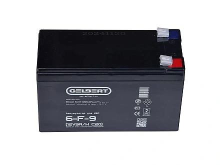 Тяговый аккумулятор Gelbert 6-F-9 (12V9A/H C20)