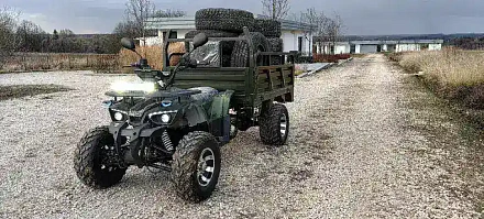 Квадроцикл грузовой Green Camel Сахара A015 (72V32Ah 1500W R10alum) пониженная
