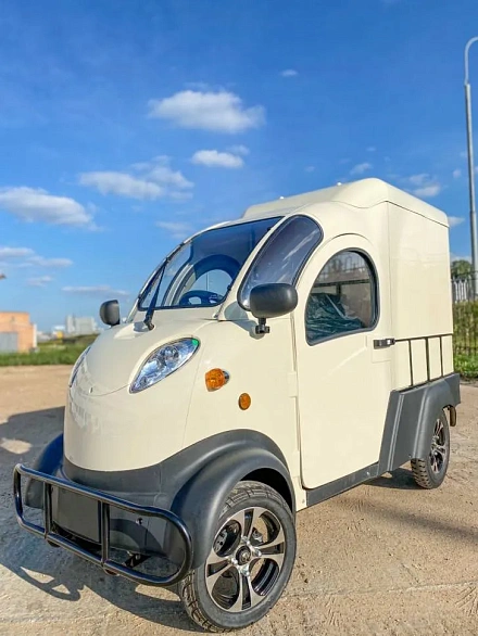 Квадрицикл грузовой Green Camel Тендер X1200 Квадро (72V 2500W) кабина, BOX, понижающая