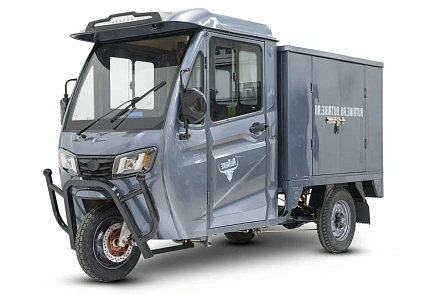 Грузовой электротрицикл Rutrike КАРГО Кабина Дуал NEXT 72 V 2000 W