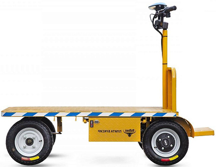 Платформенная тележка электрическая Rutrike ПЛИТА БУКСИР 1500