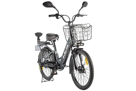 Электровелосипед Green City e-ALFA new с корзиной