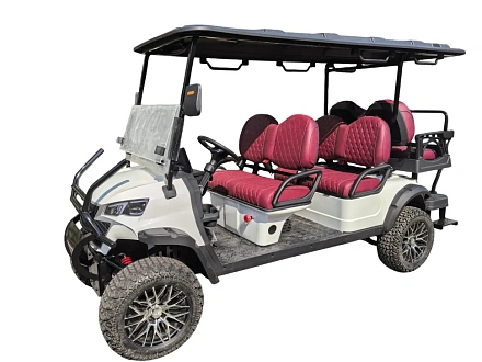 Электромобиль Гольфкар Green Camel Сонора A42L (4+2, 4kW AC, R14 литые) LUX lifted