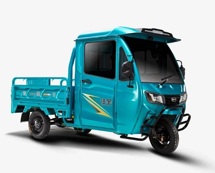 Электротрицикл грузовой Green Camel Тендер D1500 (60V 1000W) кабина, понижающая