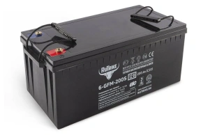 Тяговый гелевый аккумулятор RuTrike 6-GFM-200 (12V200A/H C20)