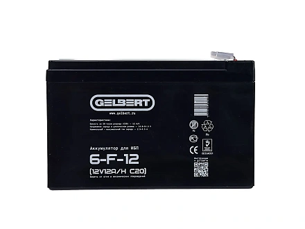 Тяговый аккумулятор Gelbert 6-F-12 (12V12A/H C20)