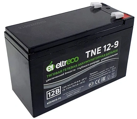 Тяговый аккумулятор Eltreco TNE12-9 (12V9A/H C20)