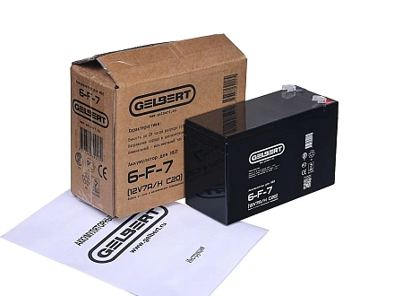 Тяговый аккумулятор Gelbert 6-F-7 (12V7A/H C20)