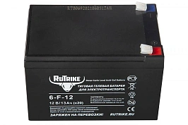Тяговый гелевый аккумулятор RuTrike 6-F-12 (12V13A/H C20), фото №2