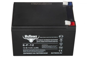 Тяговый гелевый аккумулятор RuTrike 6-F-12 (12V13A/H C20)