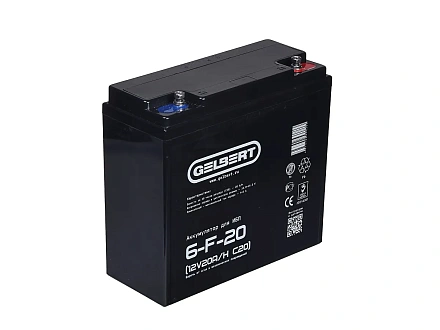 Тяговый аккумулятор Gelbert 6-F-20 (12V20A/H C20)