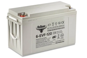 Тяговый гелевый аккумулятор RuTrike 6-EVF-120 (12V120A/H C3)