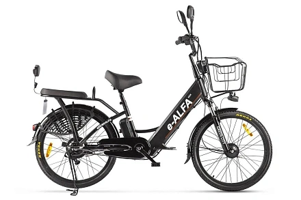 Электровелосипед Green City e-ALFA new с корзиной