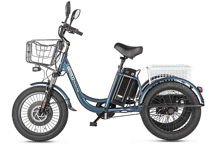 Электротрицикл Eltreco Porter Fat 500 UP! с корзиной