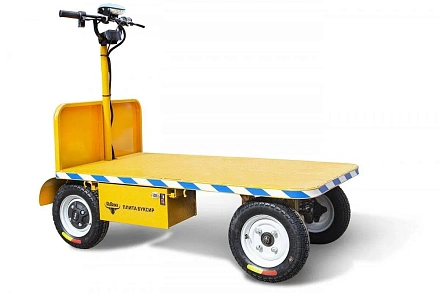 Платформенная тележка электрическая Rutrike ПЛИТА БУКСИР 1500