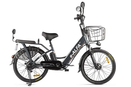 Электровелосипед Green City e-ALFA new с корзиной