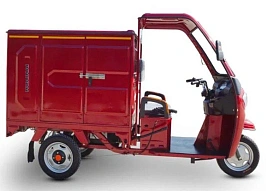 Электротрицикл грузовой Green Camel Тендер 3 (1500W 40км/ч) закрытый кузов, понижающая, фото №3