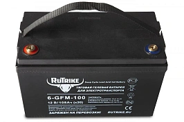 Тяговый гелевый аккумулятор RuTrike 6-GFM-100 (12V108A/H C20), фото №2