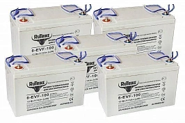 Комплект тяговых гелевых аккумуляторов RuTrike 6-EVF-100 (60V100A/H C3), фото №1