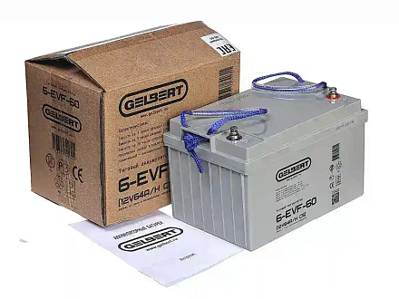 Тяговый аккумулятор Gelbert 6-EVF-60 (12V64A/H C5)