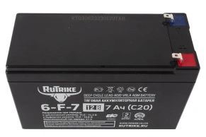 Тяговый гелевый аккумулятор RuTrike 6-F-7 (12V7A/H C20)