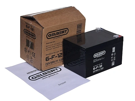 Тяговый аккумулятор Gelbert 6-F-12 (12V12A/H C20)