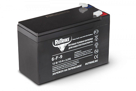 Тяговый гелевый аккумулятор RuTrike 6-F-9 (12V9A/H C20)
