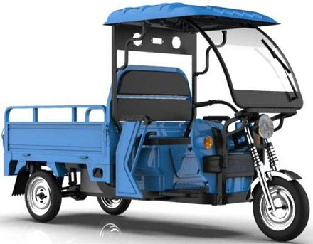 Электротрицикл грузовой Green Camel Тендер 2 B1500 (60V 1000W) крыша, понижающая