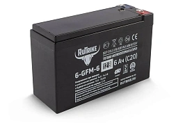 Тяговый гелевый аккумулятор RuTrike 6-GFM-6 (12V6A/H C20), фото №1